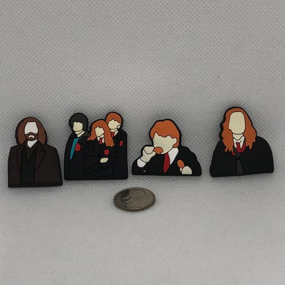 4-pc set of Harry Potter Collection Croc Charms Jibitz Set 2 - Picture 1 of 4